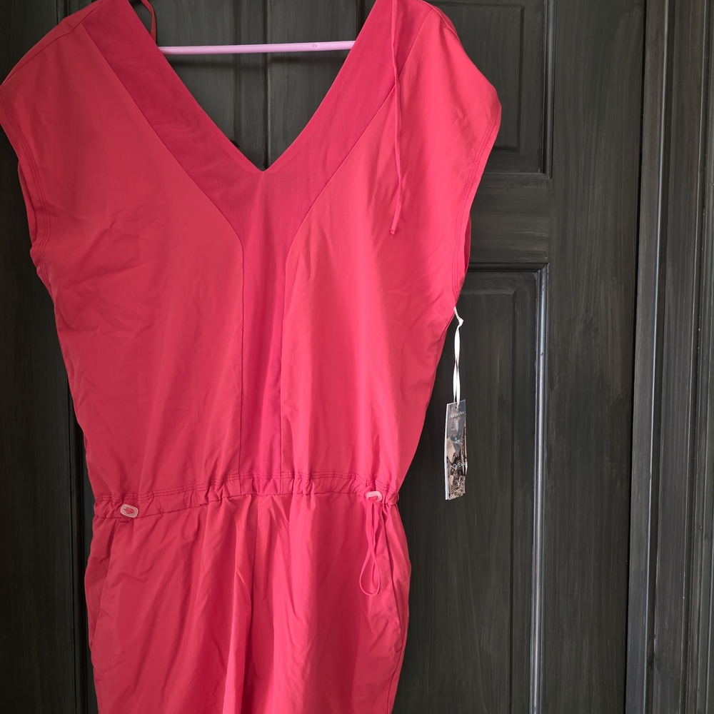 Title nine Red Sleeveless Jumpsuit with V-neckline